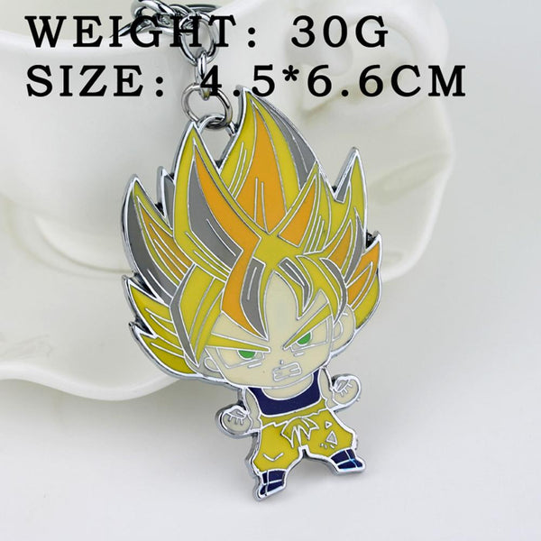 Men Women Dragon Ball Keychain Saiyan Novelty Keyring