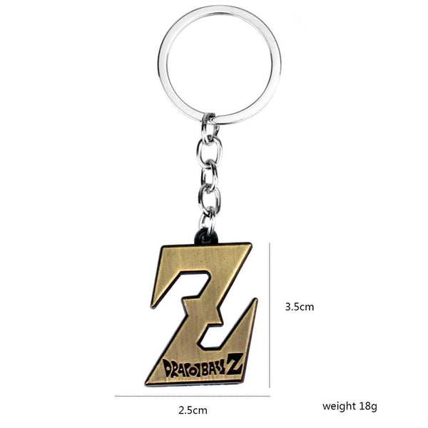 Men Women Dragon Ball Keychain Saiyan Novelty Keyring
