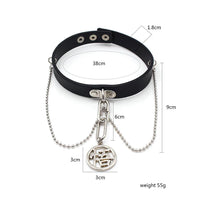 Dragon Ball Punk Goth Choker Goku Leather Necklace Gifts Idea for Men Women