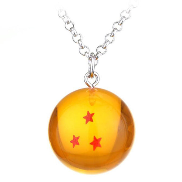 Mens Womens Dragon Ball Stars Crystal Acrylic Necklace for Cosplay Halloween